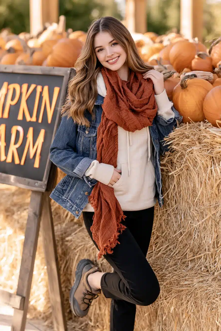 27 Cute Pumpkin Patch Outfit Ideas for a Cozy Fall Adventure