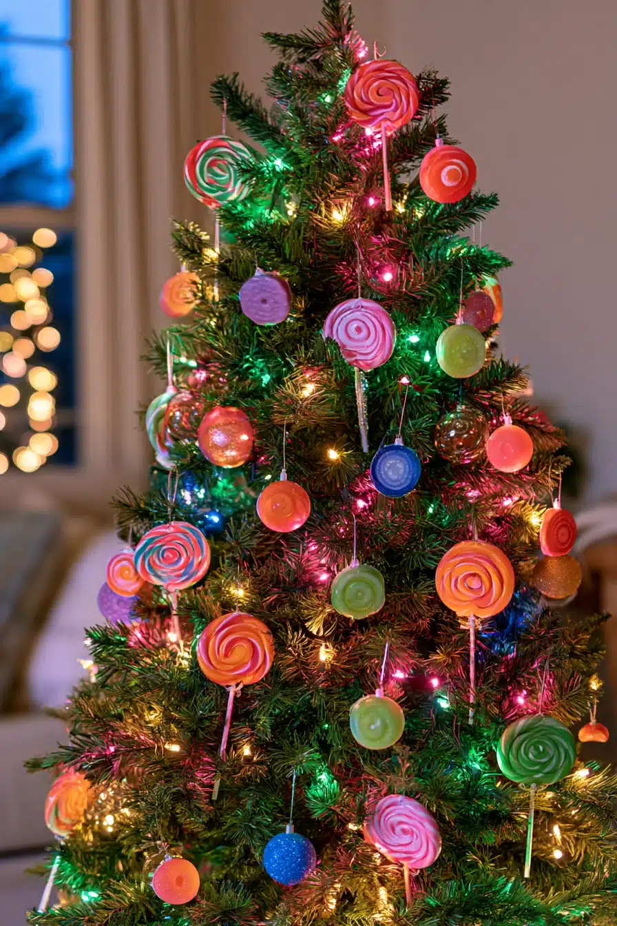 27 Dreamy Candyland Christmas Tree Decorations for a Playful Holiday