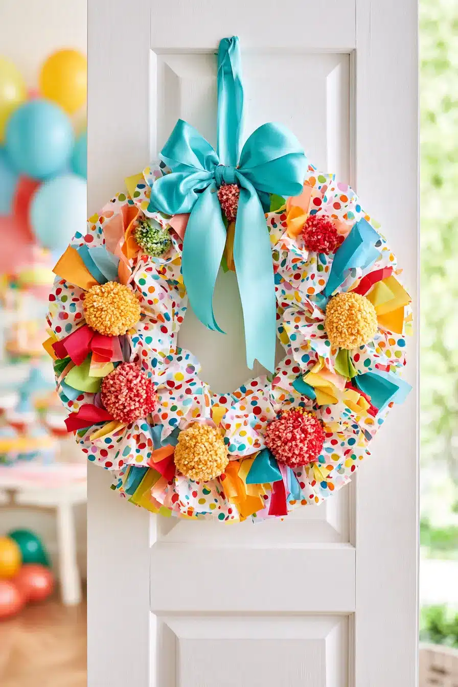 27 Charming Rag Wreaths to Create With Colorful Fabric Scraps