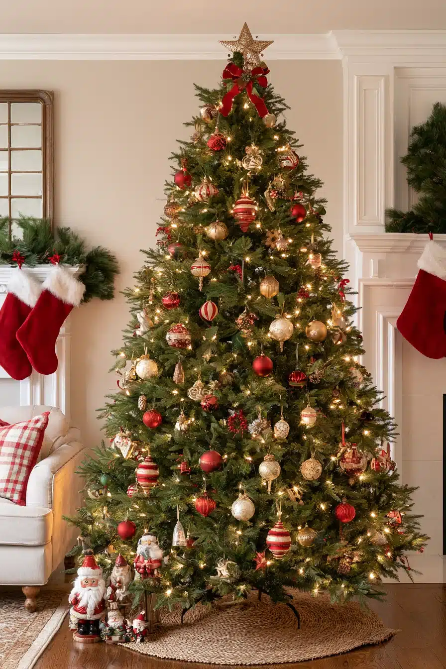 27 Timeless Traditional Christmas Tree Ideas for a Warm and Festive Home