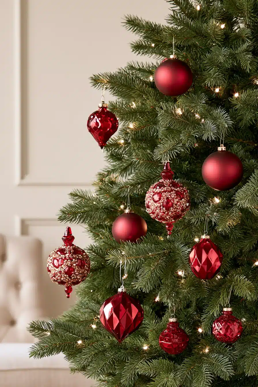 27 Elegant Burgundy Christmas Tree Ideas for a Cozy Holiday Home