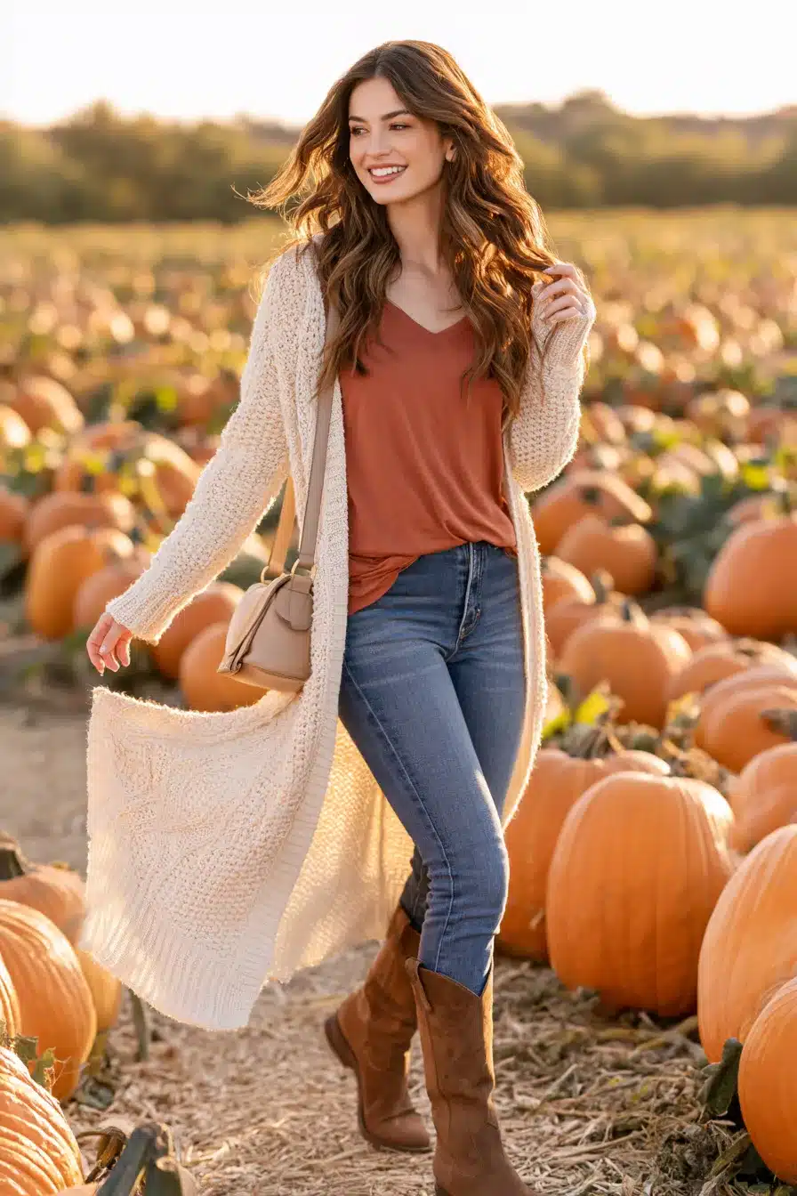 27 Cute Pumpkin Patch Outfit Ideas for a Cozy Fall Adventure