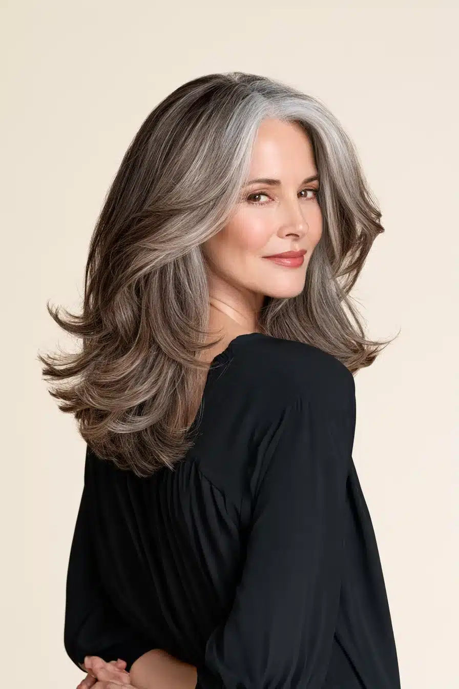 27 Beautiful Grey Blending Ideas for Dark Hair to Embrace Your Silver Strands