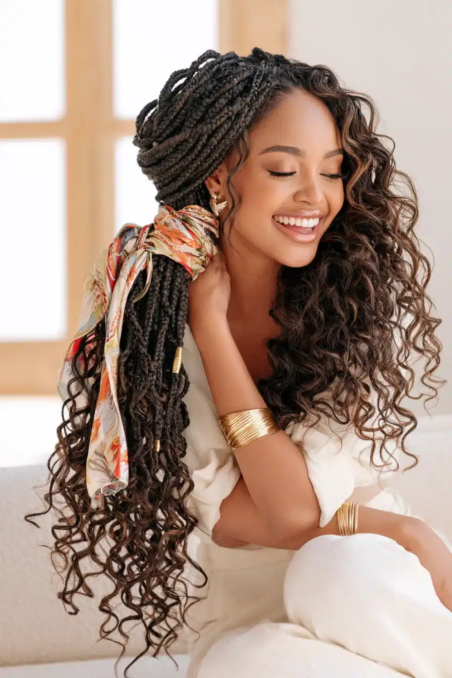 27 Beautiful Boho Knotless Braids for an Effortlessly Chic Look