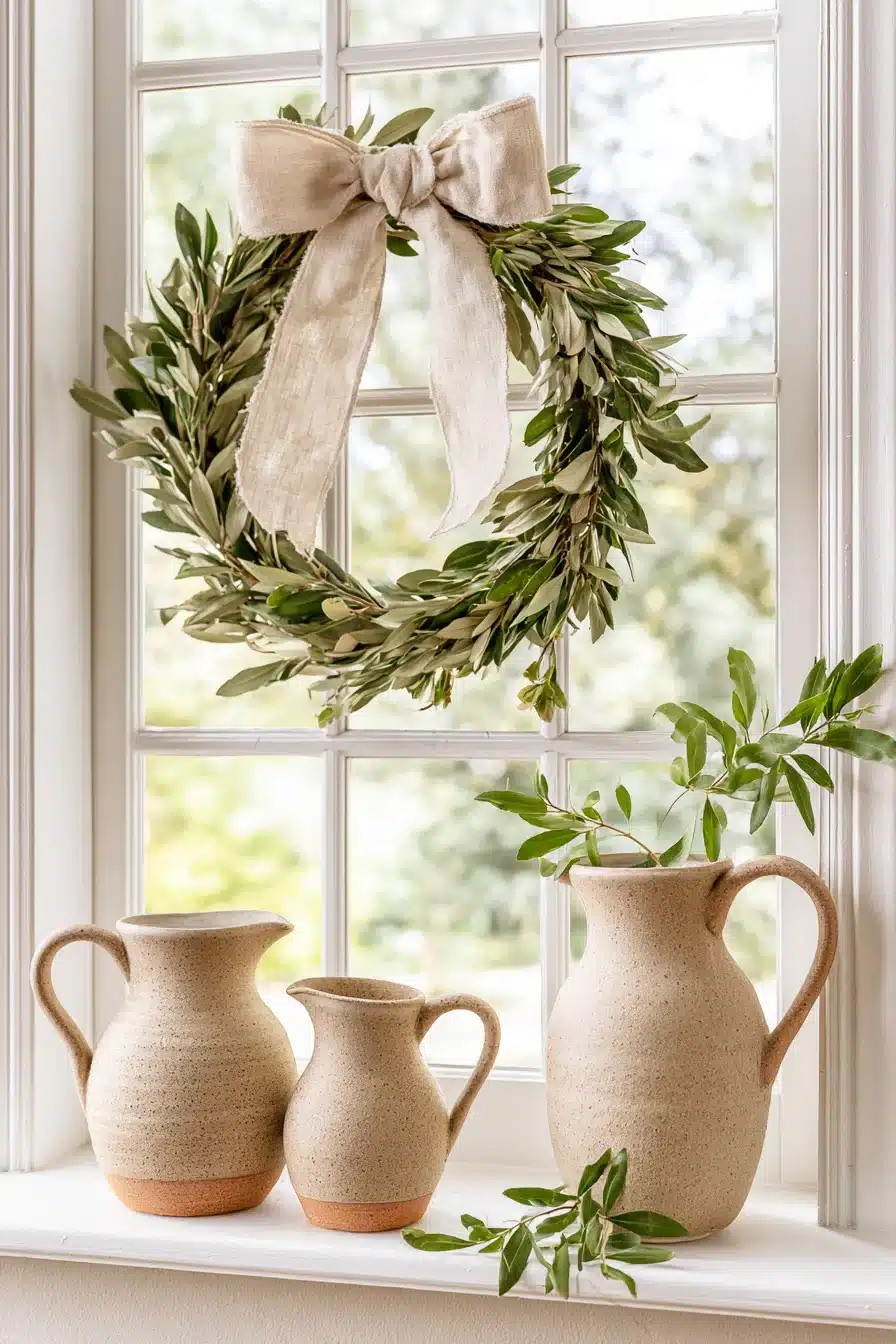 27 Beautiful Wreaths on Windows Ideas for a Charming, Festive Home