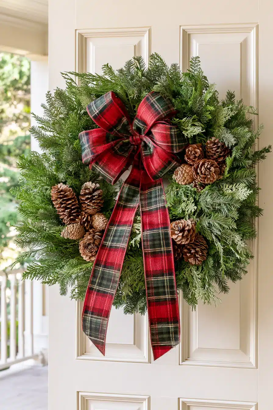 27 Cozy Winter Wreaths for Front Door Decor That Welcomes Everyone