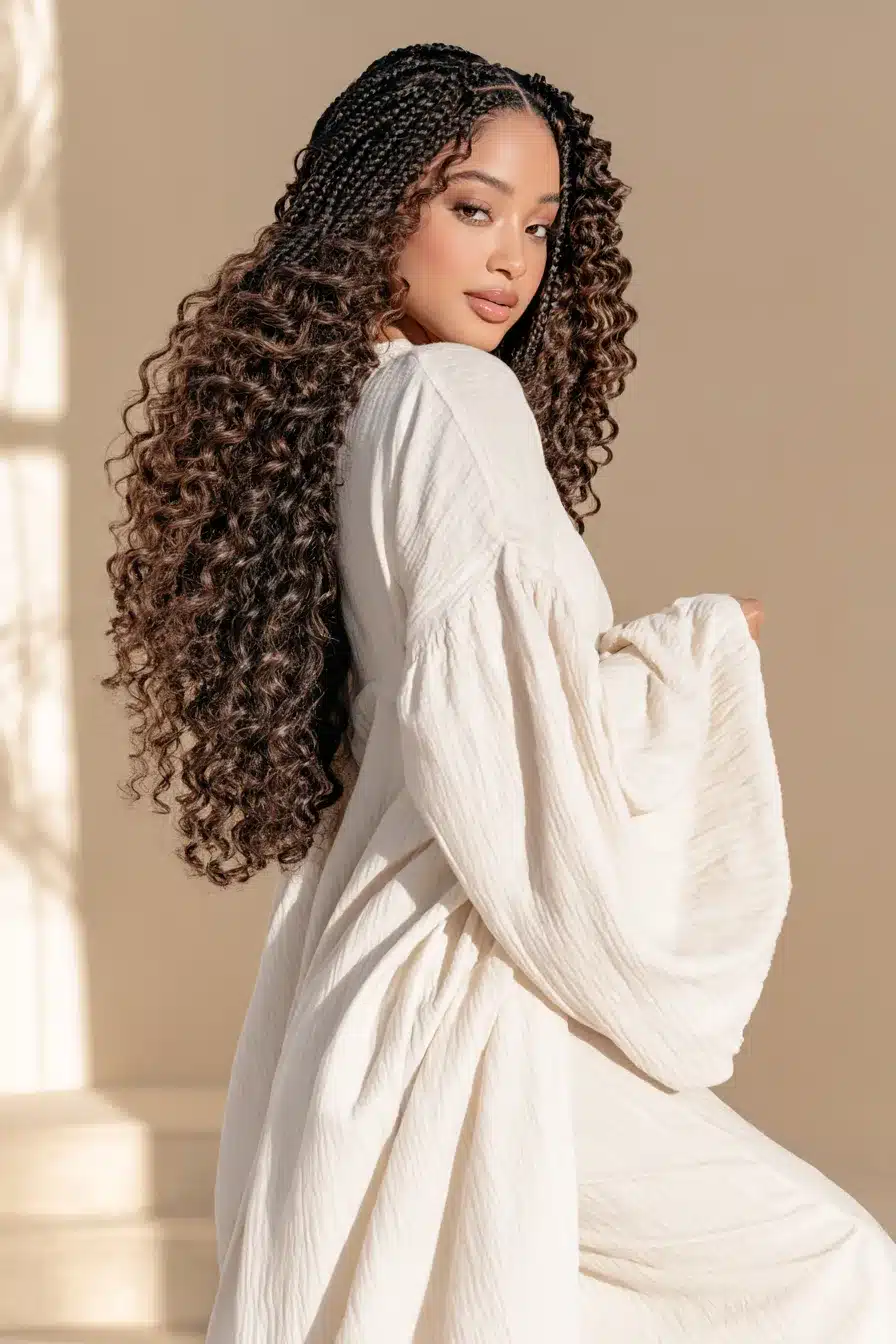 27 Beautiful Boho Knotless Braids for an Effortlessly Chic Look