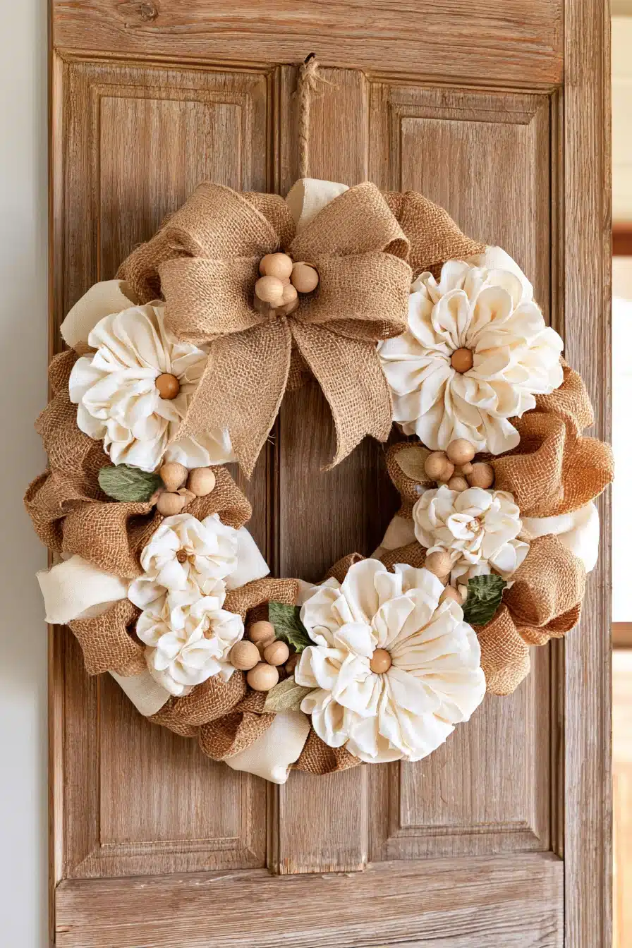 27 Charming Rag Wreaths to Create With Colorful Fabric Scraps
