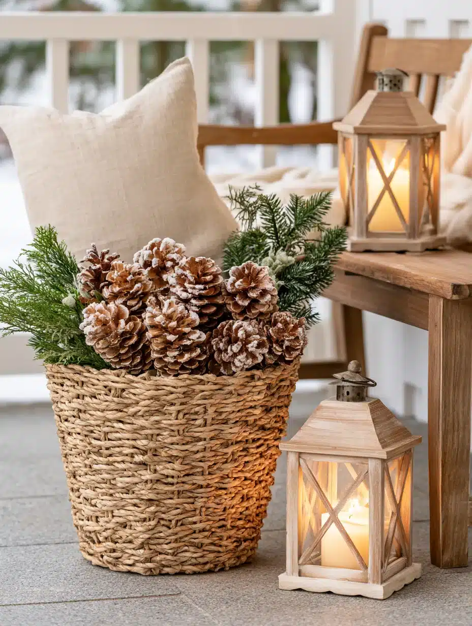27 Cozy Winter Porch Decor Ideas for a Warm and Welcoming Entrance