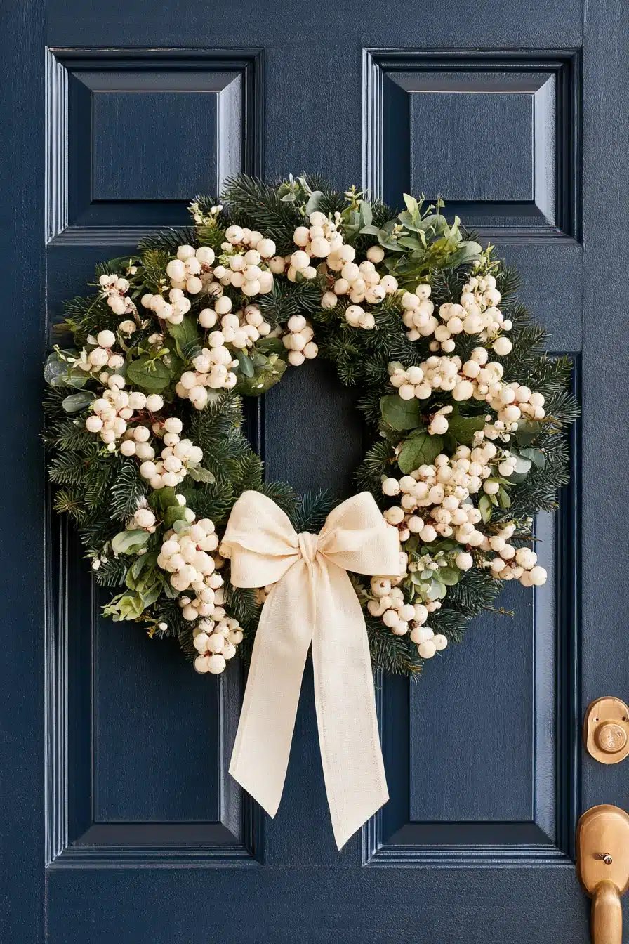 27 Cozy Winter Wreaths for Front Door Decor That Welcomes Everyone