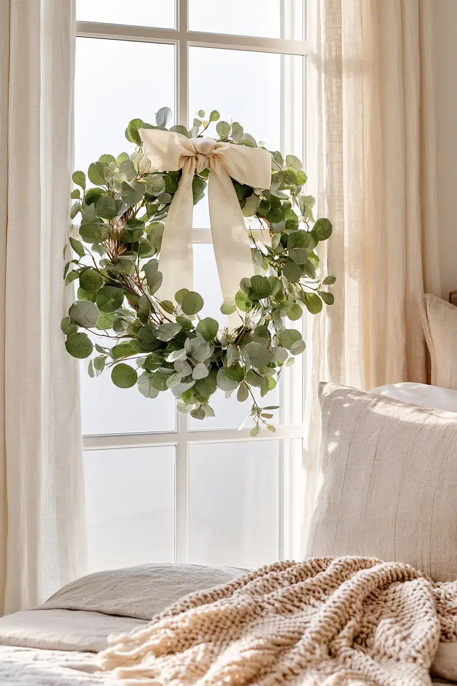 27 Beautiful Wreaths on Windows Ideas for a Charming, Festive Home