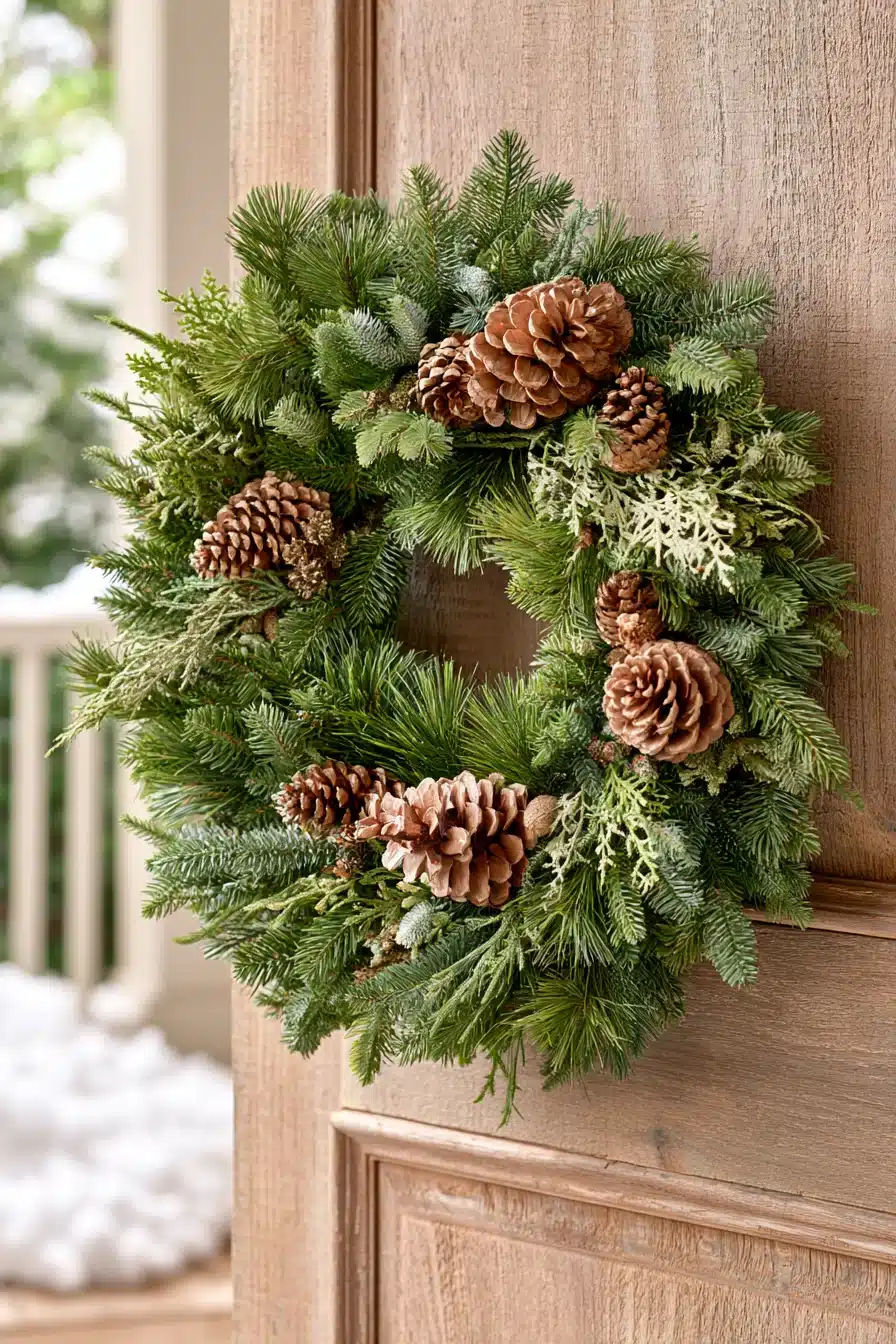 27 Cozy Winter Wreaths for Front Door Decor That Welcomes Everyone