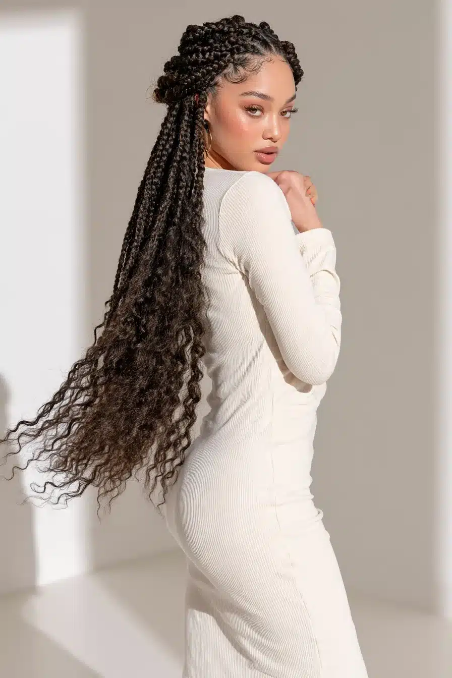 27 Beautiful Boho Knotless Braids for an Effortlessly Chic Look