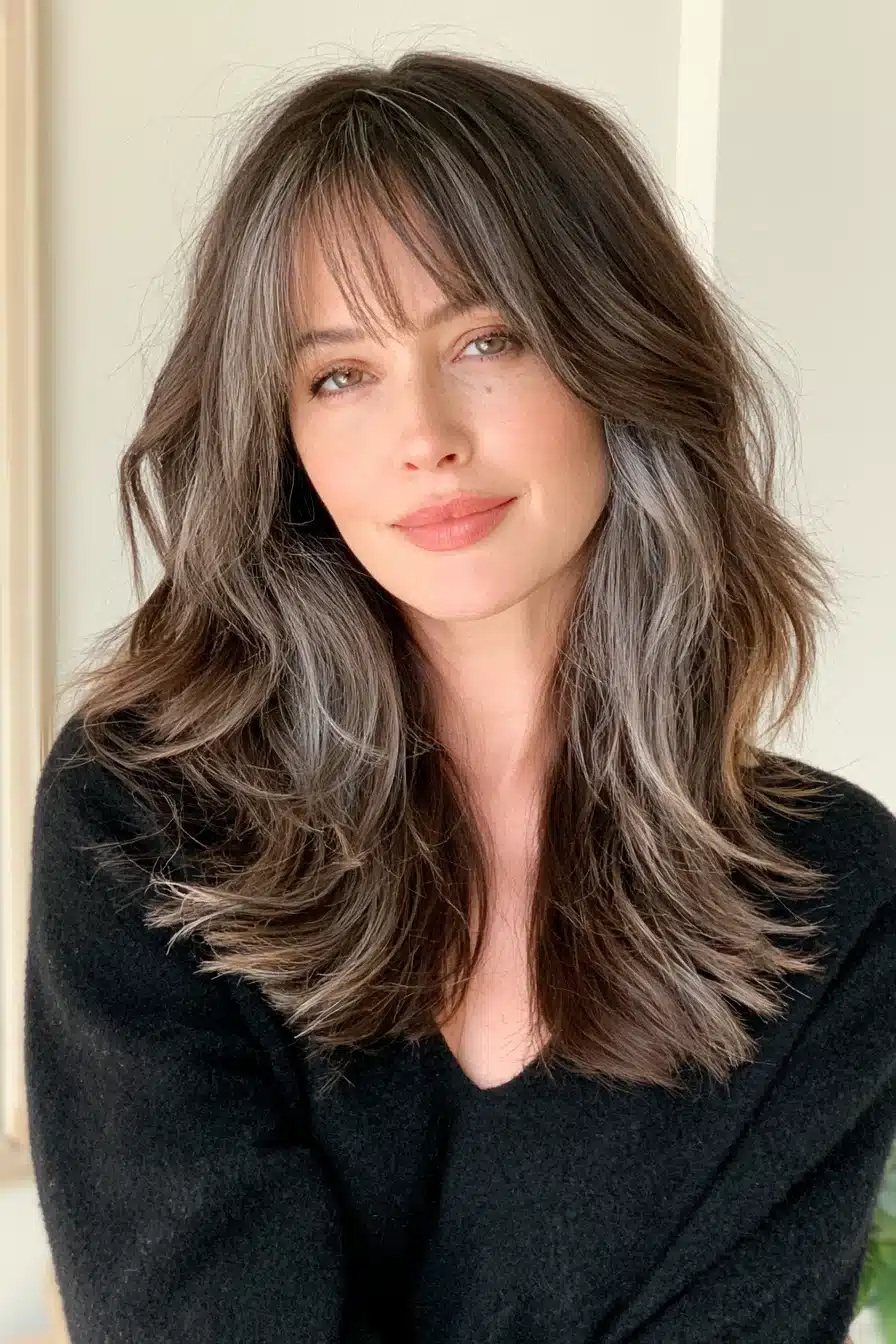 27 Beautiful Grey Blending Ideas for Dark Hair to Embrace Your Silver Strands