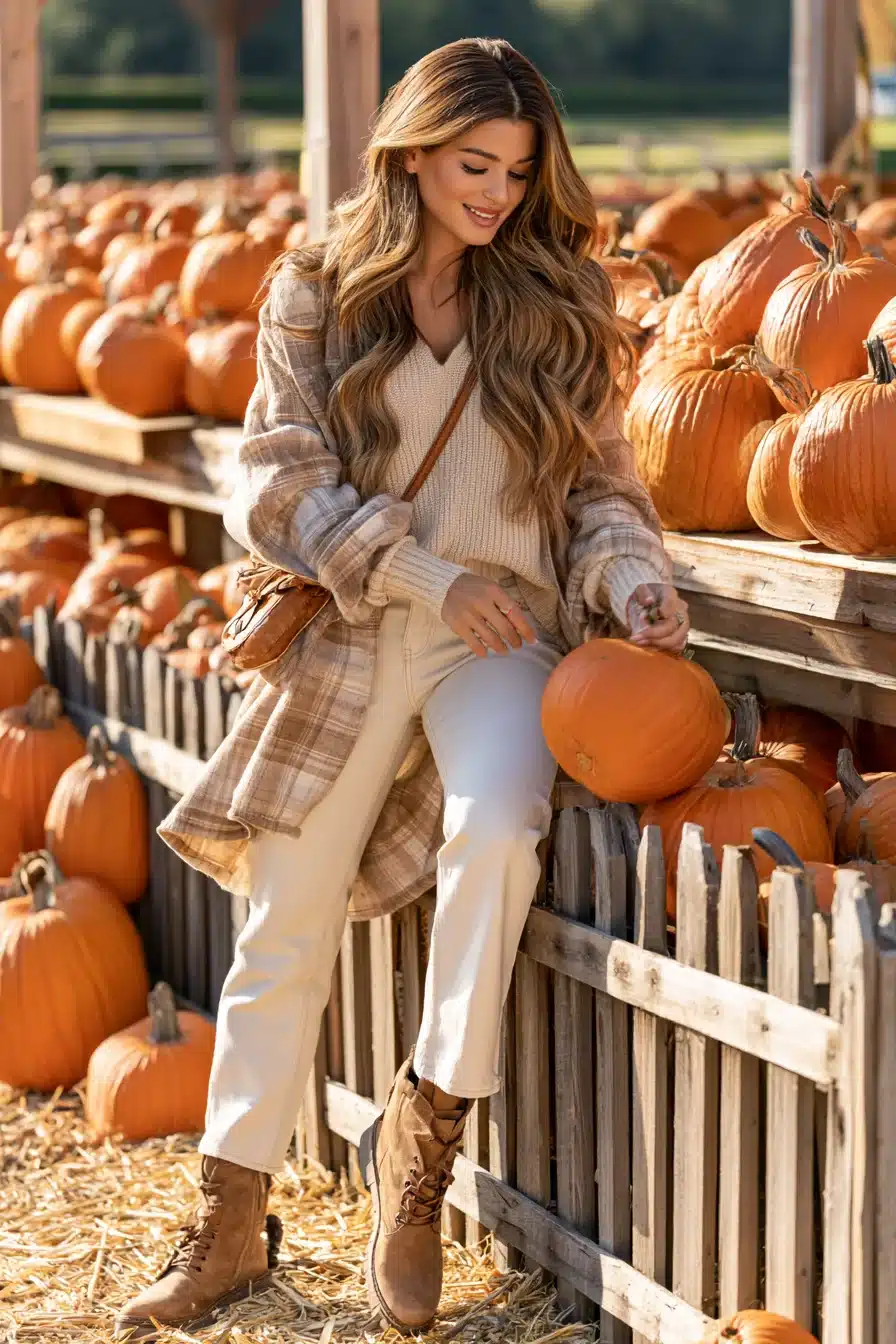 27 Cute Pumpkin Patch Outfit Ideas for a Cozy Fall Adventure