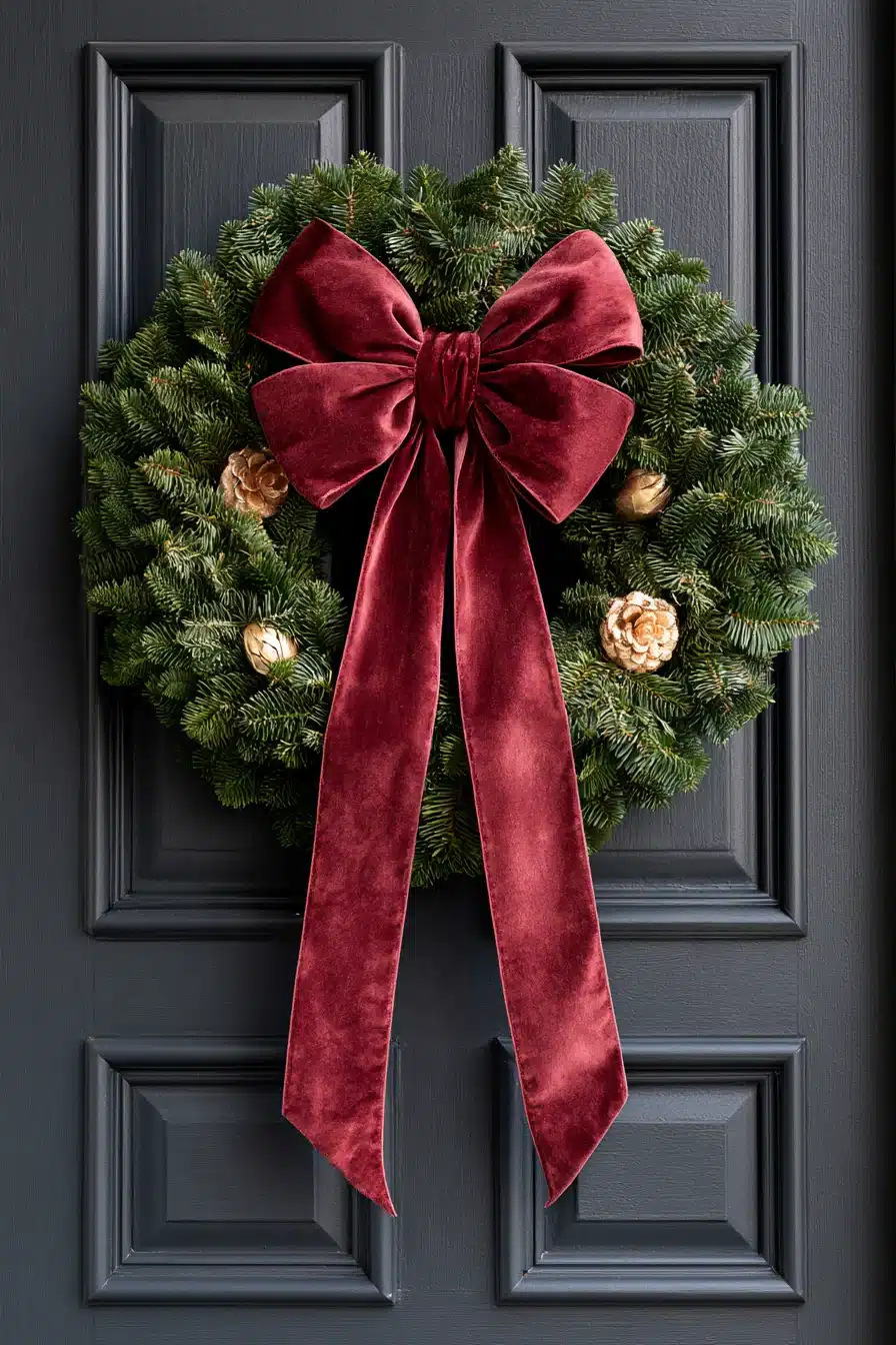 27 Magical Christmas Door Decorations for a Warm and Festive Welcome