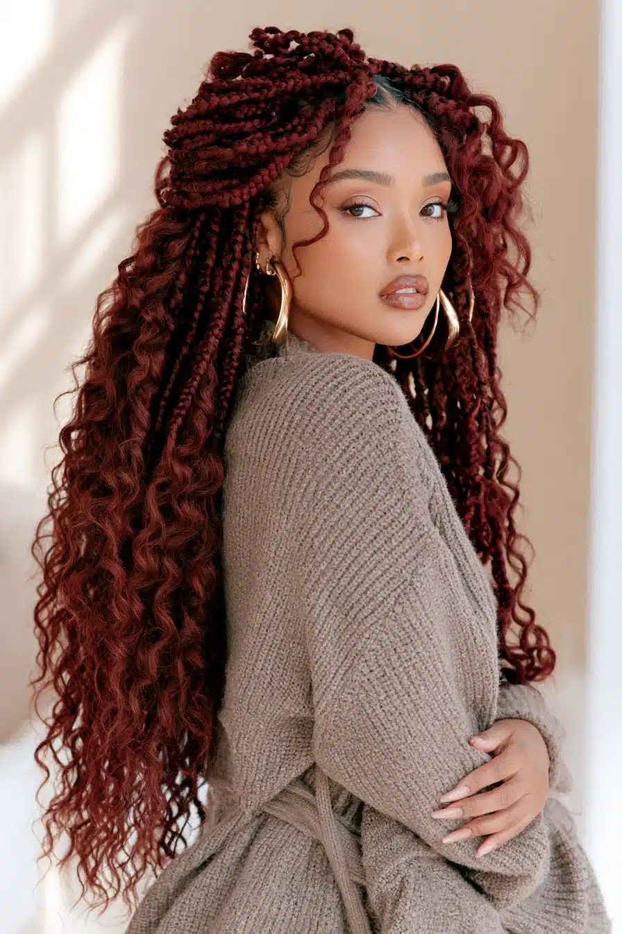 27 Beautiful Boho Knotless Braids for an Effortlessly Chic Look