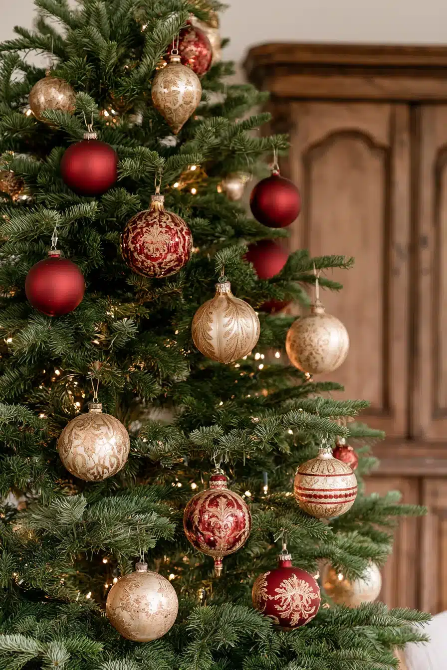 27 Elegant Burgundy Christmas Tree Ideas for a Cozy Holiday Home