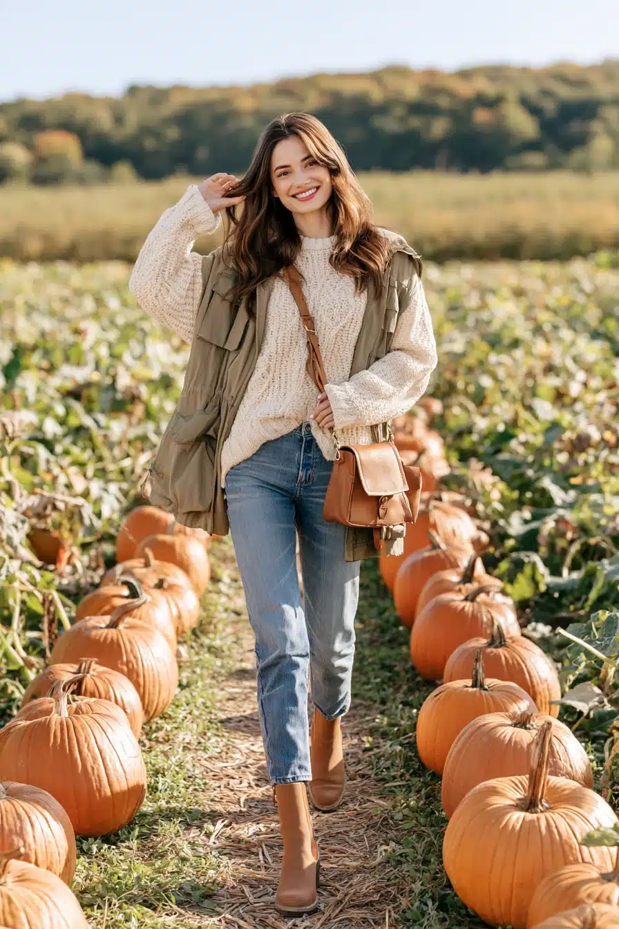 27 Cute Pumpkin Patch Outfit Ideas for a Cozy Fall Adventure