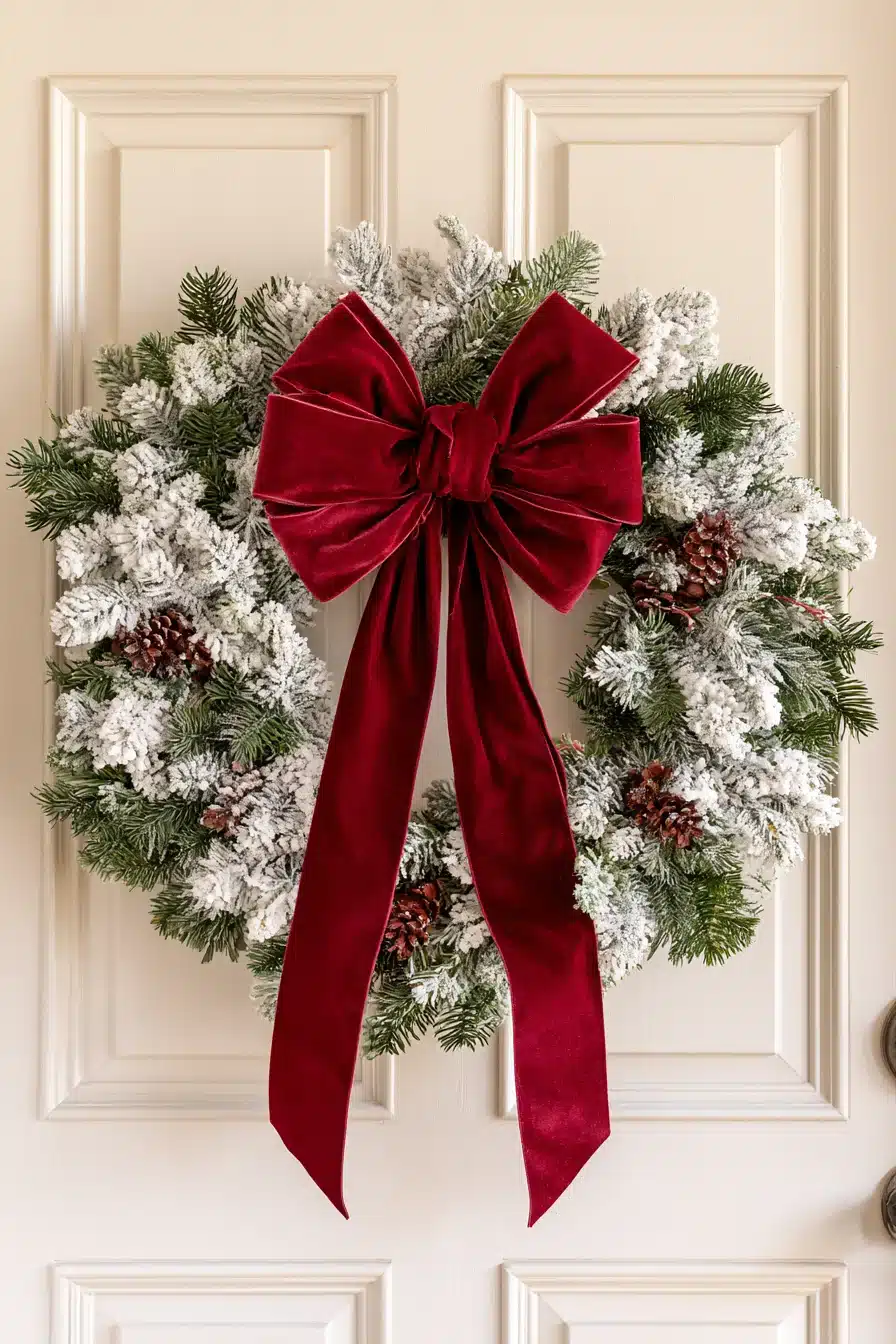 27 Cozy Winter Wreaths for Front Door Decor That Welcomes Everyone