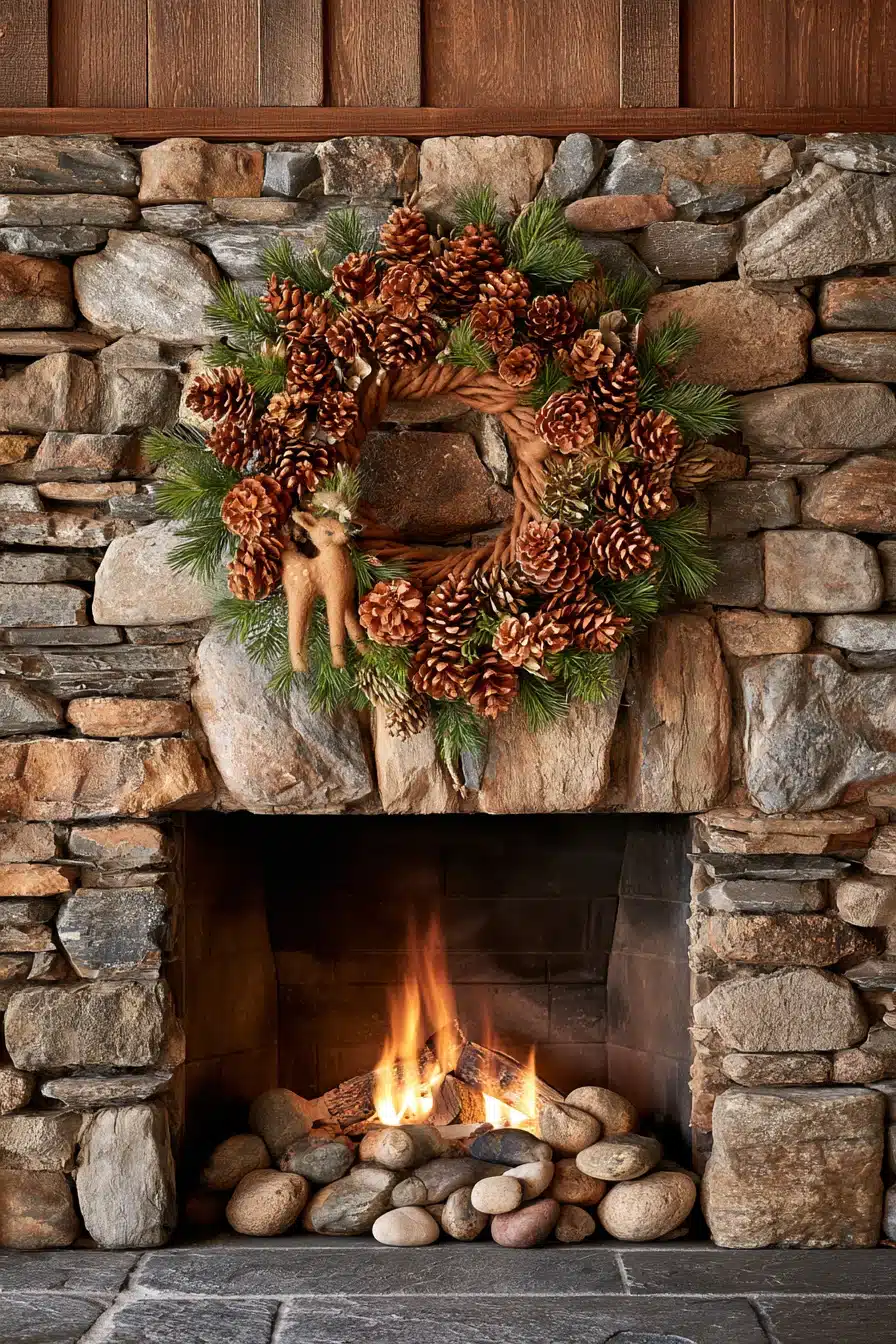 27 Cozy Christmas Yarn Wreaths to Make Your Front Door Feel Festive