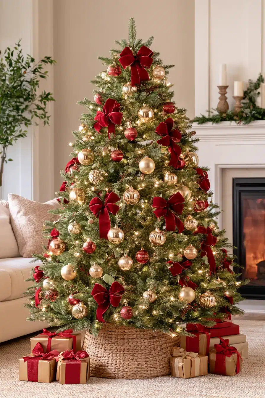 27 Stunning Gold Christmas Tree Ideas to Make Your Holiday Home Sparkle