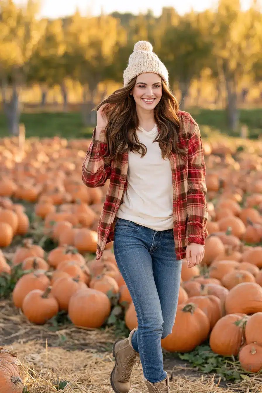 27 Cute Pumpkin Patch Outfit Ideas for a Cozy Fall Adventure