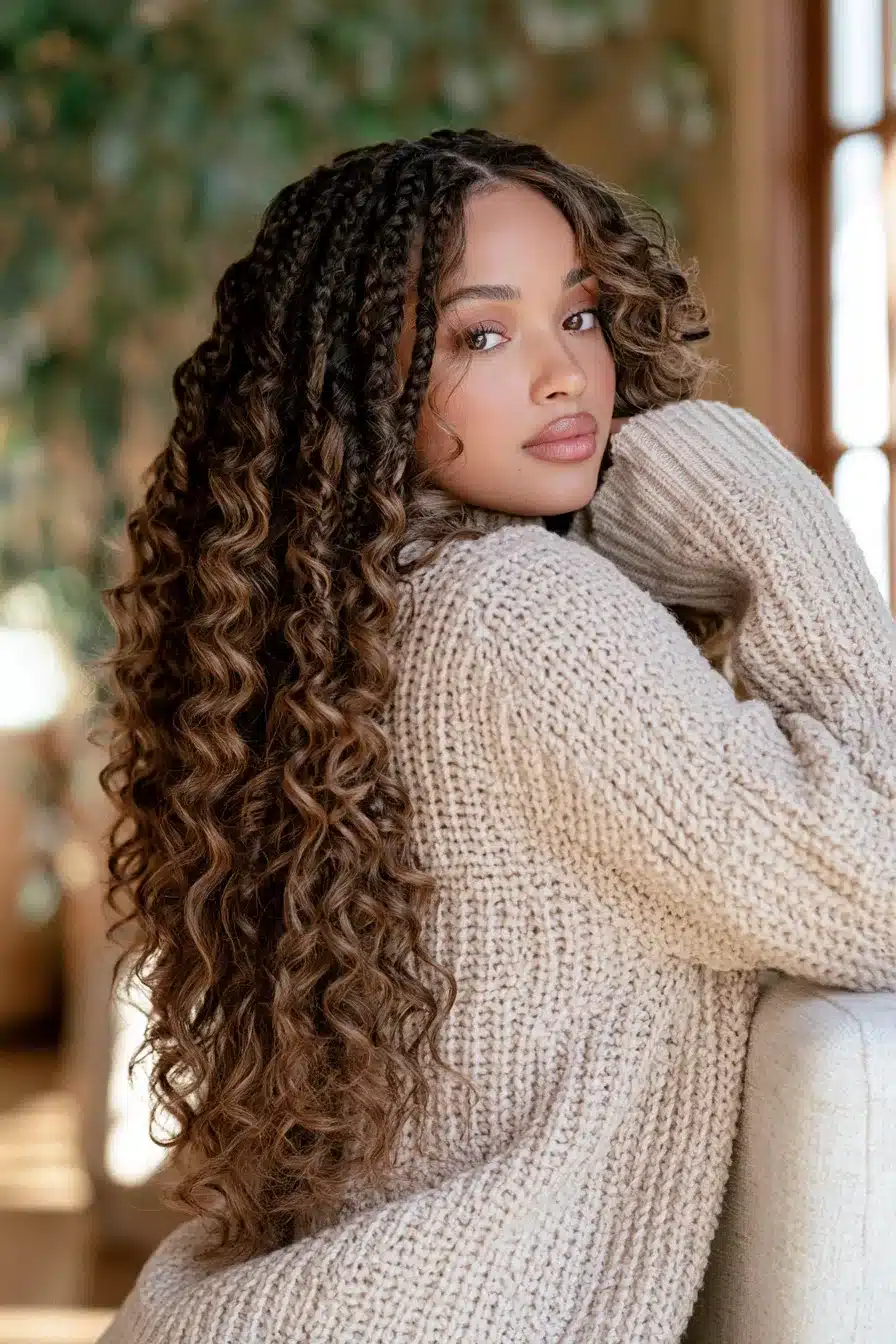 27 Beautiful Boho Knotless Braids for an Effortlessly Chic Look